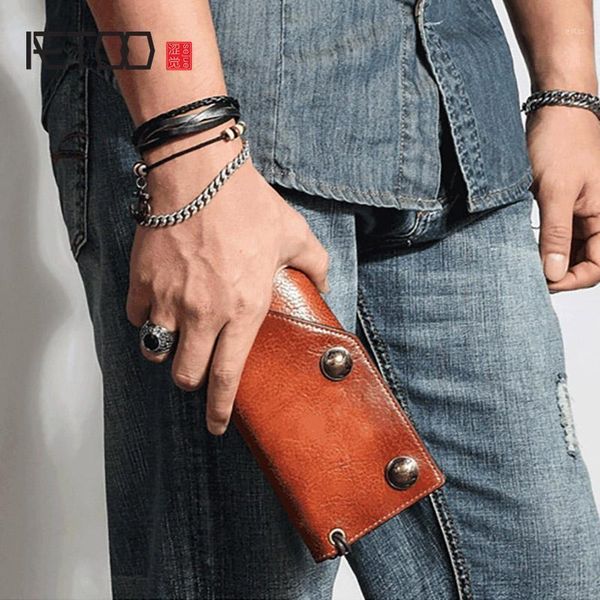 tri-fold long wallet, men's leather handmade retro multi-card card holder wallets1, Red;black
tri-fold long wallet, men's leather handmade retro multi-card card holder wallets1, Red;black