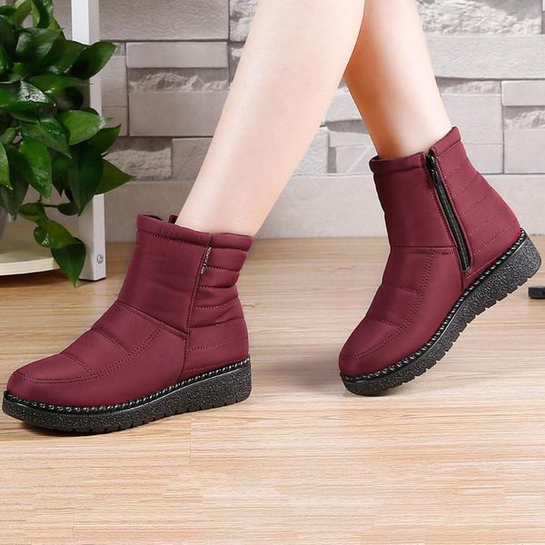 boots 3 colors women female warm winter non-slip snow ladies shoes woman soft bottom botas mujer plus lining booties, Black
boots 3 colors women female warm winter non-slip snow ladies shoes woman soft bottom botas mujer plus lining booties, Black