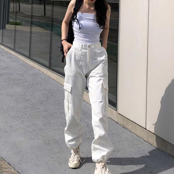 ybyr fashion cargo pocket white women capri streetwear high waist trousers vintage straight harajuku spring autumn casual pant, Black;white
ybyr fashion cargo pocket white women capri streetwear high waist trousers vintage straight harajuku spring autumn casual pant, Black;white