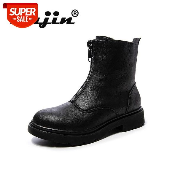 Fujin 2021 Leather Boots Flat Bottom Breathable Fashion Large Size Warm Women's Short Boots Women's Autumn New Front Zipper #TF4p
Fujin 2021 Leather Boots Flat Bottom Breathable Fashion Large Size Warm Women's Short Boots Women's Autumn New Front Zipper #TF4p