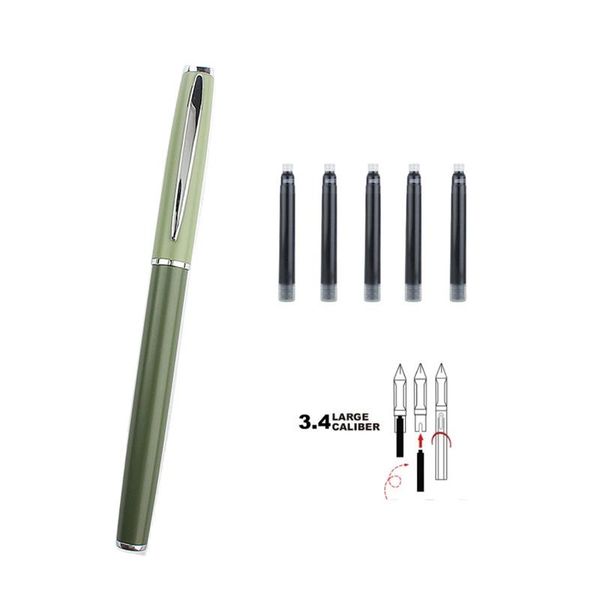 fountain pens metal clip pen 0.5mm ink stationery school office supplies 
fountain pens metal clip pen 0.5mm ink stationery school office supplies