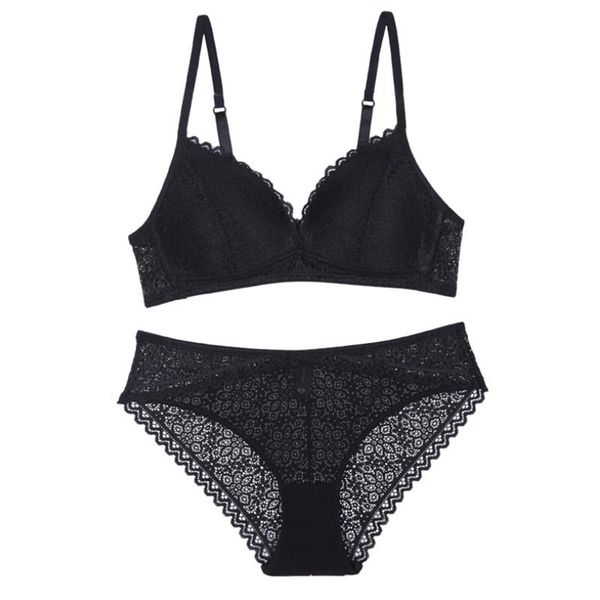 bras sets lace lingerie simple comfortable thin cotton cup underwear bra set section gathered bralette triple-cornered, Red;black
bras sets lace lingerie simple comfortable thin cotton cup underwear bra set section gathered bralette triple-cornered, Red;black