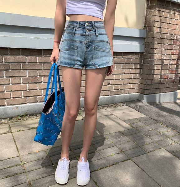 women's jeans make the spring/summer 2021 wind show thin short shorts loose pockets of tall waist female pants, 4047, Blue
women's jeans make the spring/summer 2021 wind show thin short shorts loose pockets of tall waist female pants, 4047, Blue