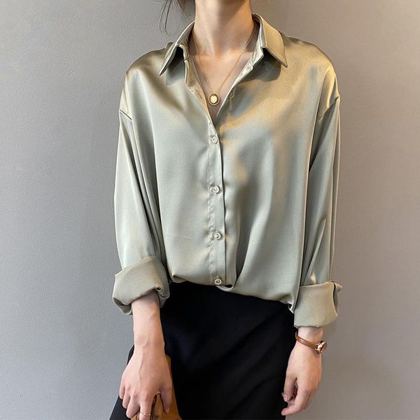 women's blouses & shirts retro shirt women 's autumn fashion button satin silk white long sleeve loose street top
women's blouses & shirts retro shirt women 's autumn fashion button satin silk white long sleeve loose street top