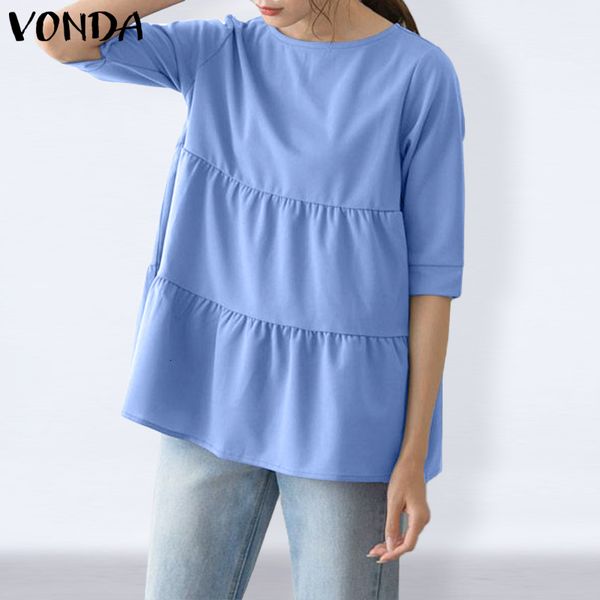 blouses vonda ol elegant blouses women 2021 casual half sleeve solid shirts bohemian blusas femme plus size, White
blouses vonda ol elegant blouses women 2021 casual half sleeve solid shirts bohemian blusas femme plus size, White