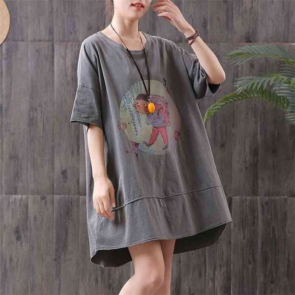 arrival summer korea fashion women short sleeve loose long tee shirt femme cotton cartoon print casual tshirt s39 210512, White
arrival summer korea fashion women short sleeve loose long tee shirt femme cotton cartoon print casual tshirt s39 210512, White