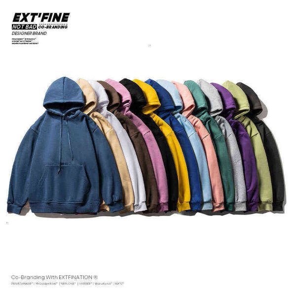 extfine oversized hooded sweatshirts men basic hoodies hiphop male pullovers streetwear hoodies men's clothing 211217, Black
extfine oversized hooded sweatshirts men basic hoodies hiphop male pullovers streetwear hoodies men's clothing 211217, Black