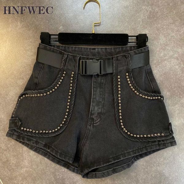 women's jeans 2021 summer fashion high street straight rivet pockets sashes button solid denim shorts women t340, Blue
women's jeans 2021 summer fashion high street straight rivet pockets sashes button solid denim shorts women t340, Blue