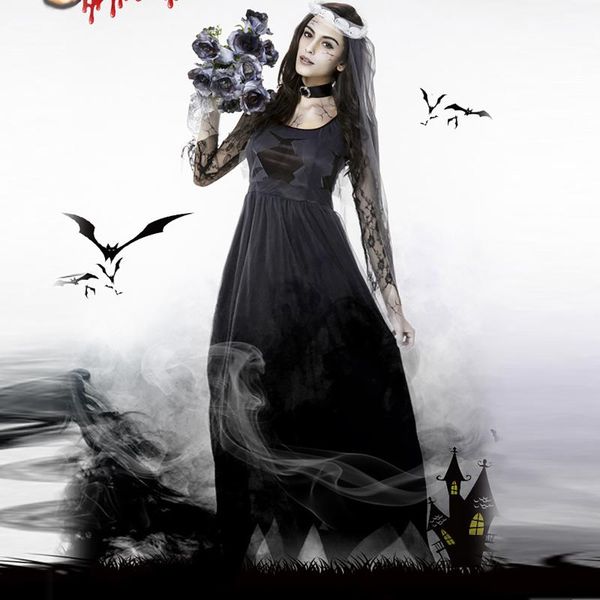 casual dresses gothic black dress women fashion halloween fear cosplay bride costume lace festival clothing club outfits for, Black;gray
casual dresses gothic black dress women fashion halloween fear cosplay bride costume lace festival clothing club outfits for, Black;gray