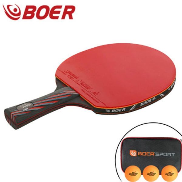 table tennis raquets boer racket pong paddle cover 3 ball set long/short handle with wear resistant protective films
table tennis raquets boer racket pong paddle cover 3 ball set long/short handle with wear resistant protective films