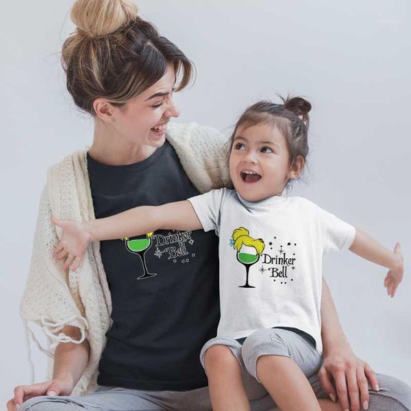 family matching outfits drinkerbell letters printing clothes black white t-shirts kawaii dropship wine glass princess summer to, Blue
family matching outfits drinkerbell letters printing clothes black white t-shirts kawaii dropship wine glass princess summer to, Blue