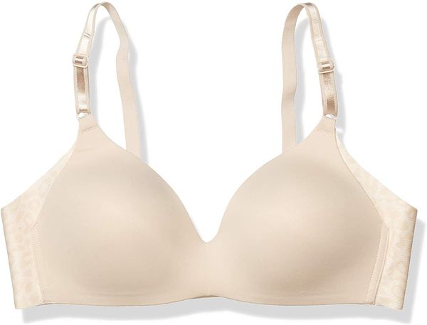 warner's women's no side effects wire-contour bra, Red;black