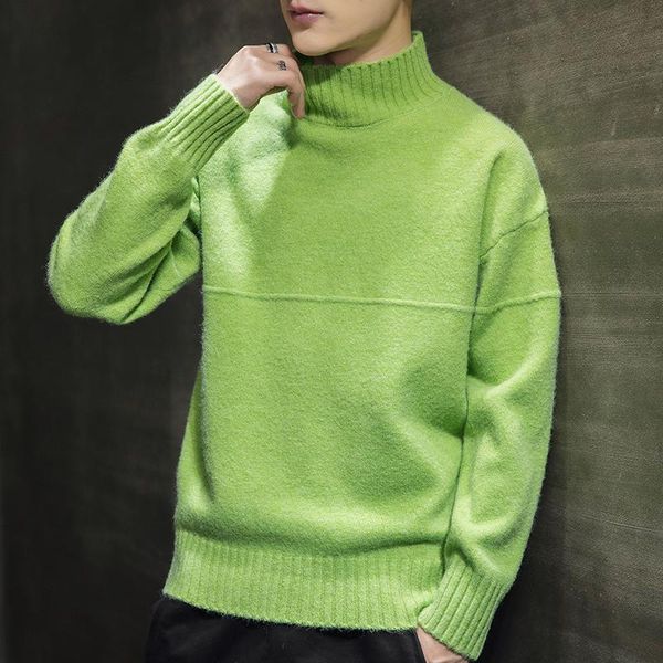 men's sweaters thick half-high collar sweater 2021 winter fashion solid color long sleeve warm men zde1654, White;black
men's sweaters thick half-high collar sweater 2021 winter fashion solid color long sleeve warm men zde1654, White;black