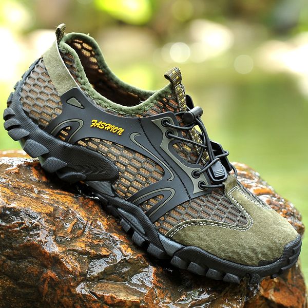 2021 Summer New Men Wading Shoes Fashion Quality Breathable Mesh Outdoor Sandals Sport Casual Shoes Man Trekking Sneakers, Black
2021 Summer New Men Wading Shoes Fashion Quality Breathable Mesh Outdoor Sandals Sport Casual Shoes Man Trekking Sneakers, Black