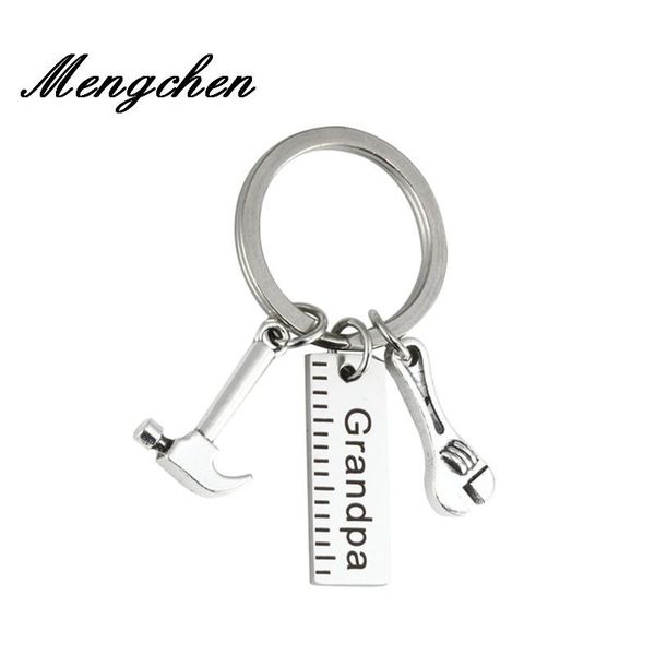 keychains fashion stainless steel grandpa ruler hammer wrench screwdriver dad dad's tools father's day gift key, Silver
keychains fashion stainless steel grandpa ruler hammer wrench screwdriver dad dad's tools father's day gift key, Silver