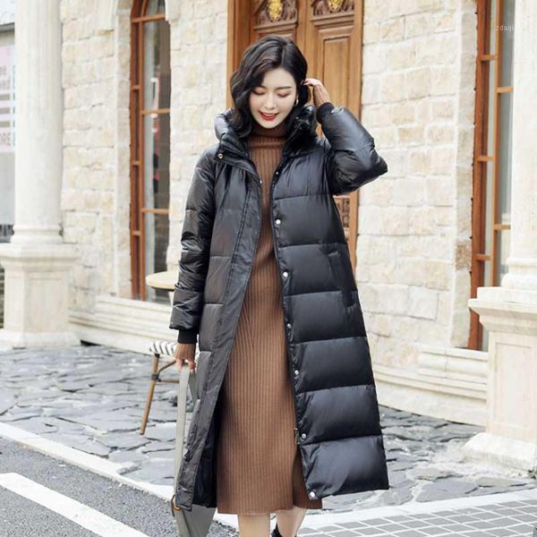 women's down & parkas 2021 style light ladies jacket medium and long over knee slim women coat korean version fashion thin lady clothes, Black
women's down & parkas 2021 style light ladies jacket medium and long over knee slim women coat korean version fashion thin lady clothes, Black