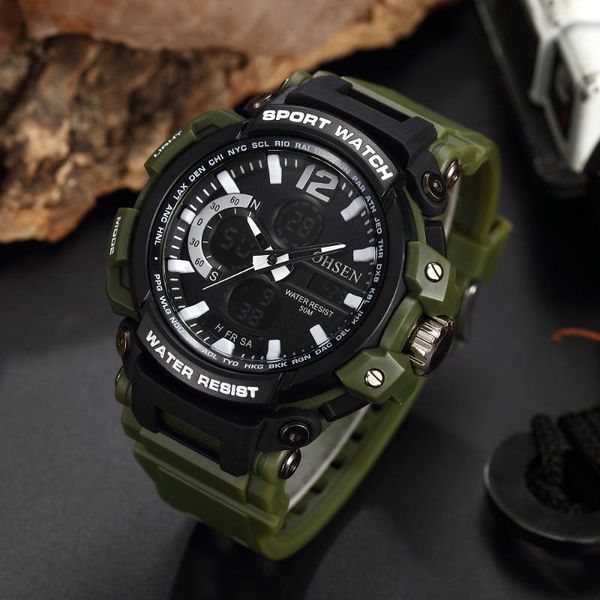 wristwatches digital quartz men waterproof watch alarm satch dual display green silicone man wristwatch fashion militar relogio masculin, Slivery;brown
wristwatches digital quartz men waterproof watch alarm satch dual display green silicone man wristwatch fashion militar relogio masculin, Slivery;brown
