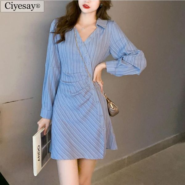 casual dresses ciyesay elegant for women 2021 korean fashion dress female clothing shirt vintage bandage, Black;gray
casual dresses ciyesay elegant for women 2021 korean fashion dress female clothing shirt vintage bandage, Black;gray