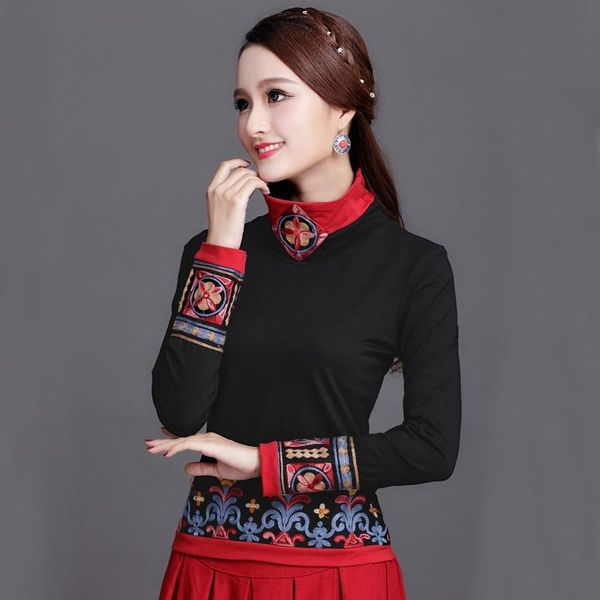 ethnic clothing 2021 embroidery chinese style women buckle t shirt autumn winter t-shirt vintage tee woman clothes folk ff3264, Red
ethnic clothing 2021 embroidery chinese style women buckle t shirt autumn winter t-shirt vintage tee woman clothes folk ff3264, Red