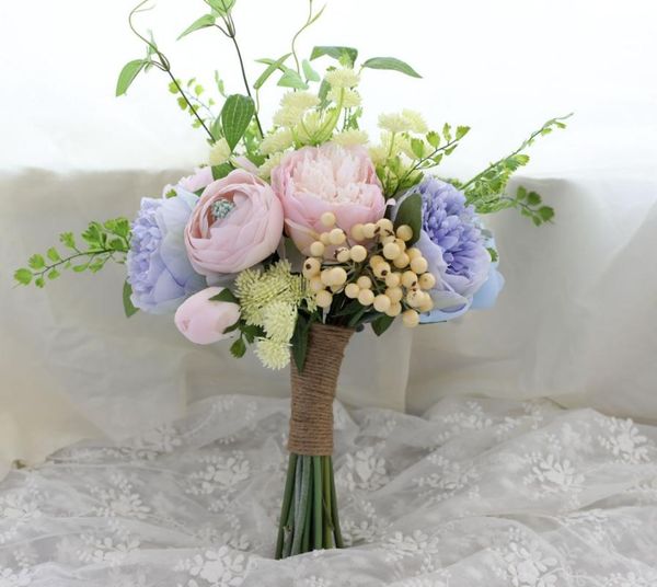 decorative flowers & wreaths pink marry wedding bouquet simulation berries bride artificial peony ramo de flores novia
decorative flowers & wreaths pink marry wedding bouquet simulation berries bride artificial peony ramo de flores novia