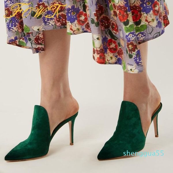 dress shoes pointed toe women mules high thin heels pumps spring summer casual office shallow suede lady large size 41 42 1115, Black
dress shoes pointed toe women mules high thin heels pumps spring summer casual office shallow suede lady large size 41 42 1115, Black