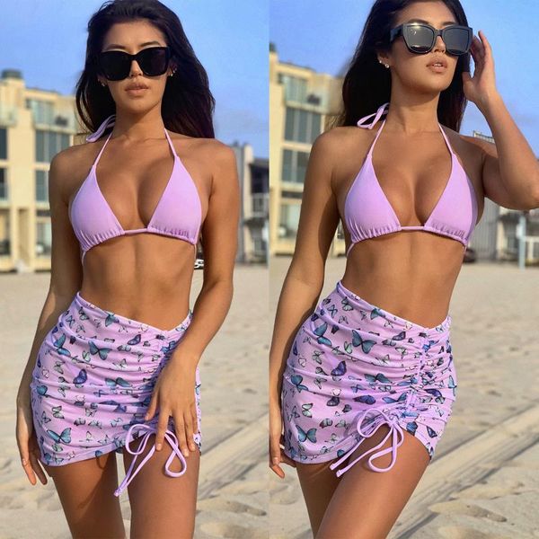 one-piece suits women three-piece swimsuit halter bikini butterfly print drawstring design summer clothing beachwear bathing swimwear
one-piece suits women three-piece swimsuit halter bikini butterfly print drawstring design summer clothing beachwear bathing swimwear