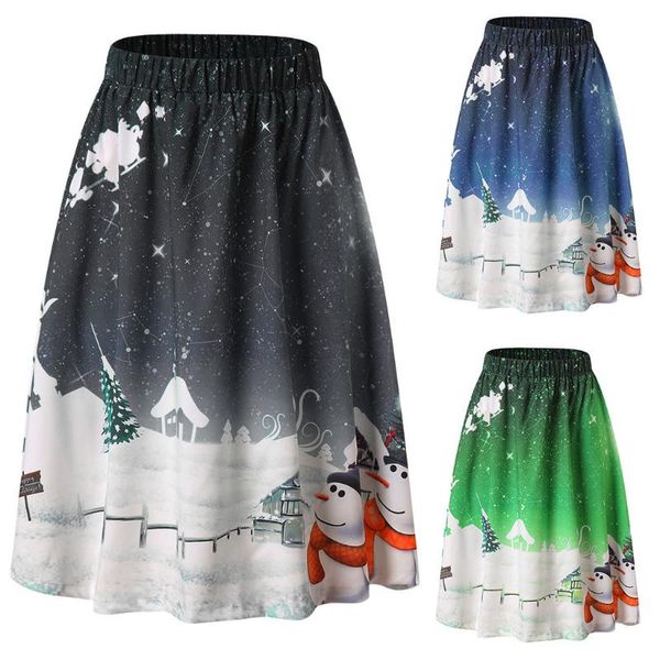 ladies winter christmas snowman smile print casual skirt harajuku undefined cute sweet pleated elastic waist skirts, Black
ladies winter christmas snowman smile print casual skirt harajuku undefined cute sweet pleated elastic waist skirts, Black