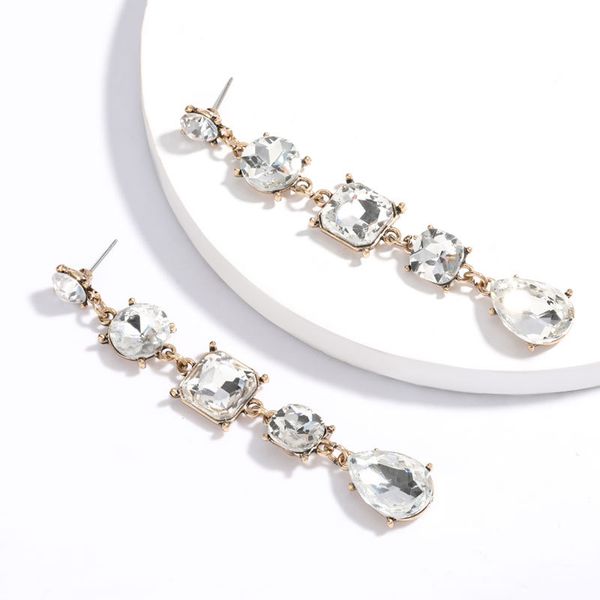 2021 cool colorful full rhinestone drop earrings for women oversize crystal dangle earrings fashion jewelry accessories, Silver
2021 cool colorful full rhinestone drop earrings for women oversize crystal dangle earrings fashion jewelry accessories, Silver