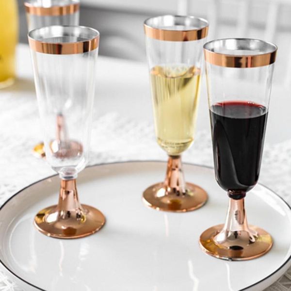 water bottle unique champagne flute decorative plastic food-grade golden rim wine glass goblet 6pcs/set
water bottle unique champagne flute decorative plastic food-grade golden rim wine glass goblet 6pcs/set