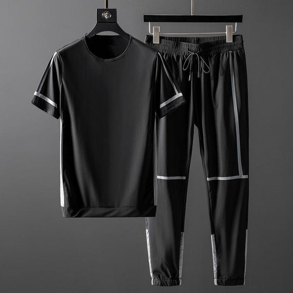 men's tracksuits classic summer mens sets (t-shirt+pants) luxury stripe printed short sleeve male tracksuit 5xl slim fit casual man, Gray
men's tracksuits classic summer mens sets (t-shirt+pants) luxury stripe printed short sleeve male tracksuit 5xl slim fit casual man, Gray