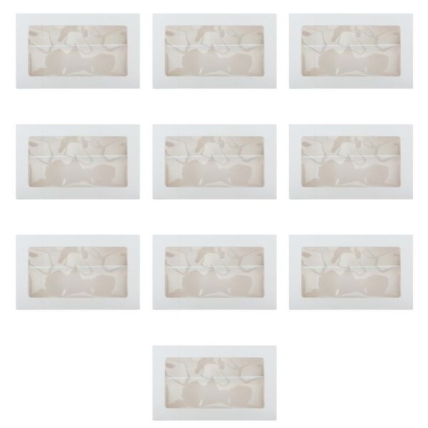 10pcs macarons cake boxes paper dessert storage containers with clear window gift wrap
10pcs macarons cake boxes paper dessert storage containers with clear window gift wrap