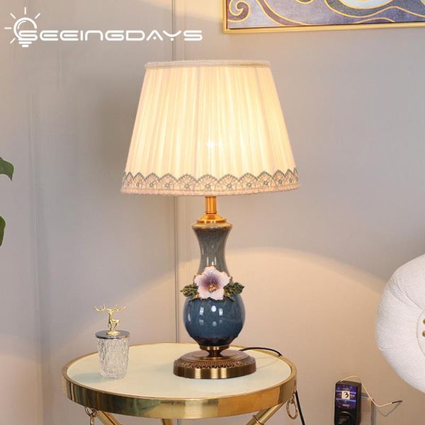 table lamps european modern and simple enamel ceramic lamp for bedroom bedside warm book room home decoration
table lamps european modern and simple enamel ceramic lamp for bedroom bedside warm book room home decoration