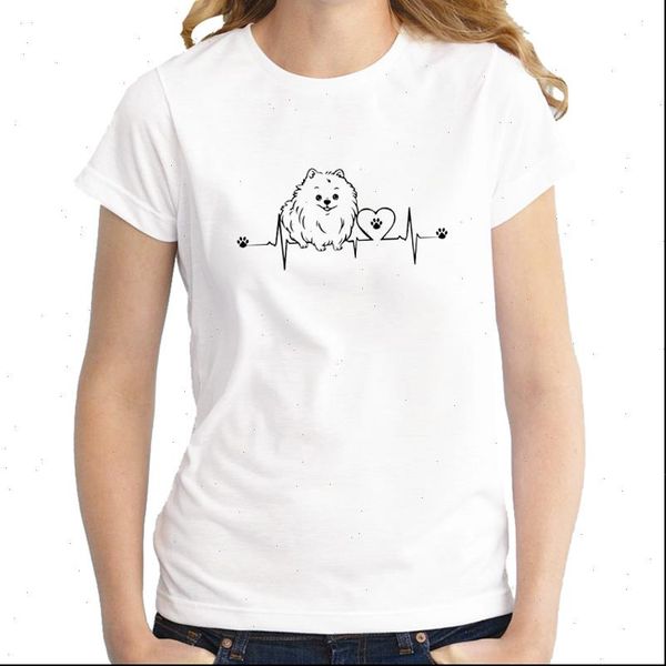 summer women heartbeat of pomeranian t shirts for dog mom tshirt cotton short sleeve lovely, White
summer women heartbeat of pomeranian t shirts for dog mom tshirt cotton short sleeve lovely, White