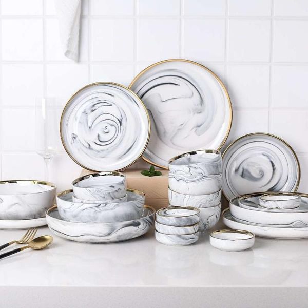 dishes & plates western style ceramic plate, marble galvanized, for soup, bowl and tableware, 1 piece
dishes & plates western style ceramic plate, marble galvanized, for soup, bowl and tableware, 1 piece