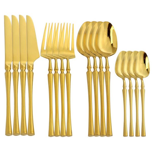 flatware sets gold tableware set shiny mirrored cutlery set, 18/10 stainless steel, dinnerware kitchen knife, fork, teaspoon
flatware sets gold tableware set shiny mirrored cutlery set, 18/10 stainless steel, dinnerware kitchen knife, fork, teaspoon