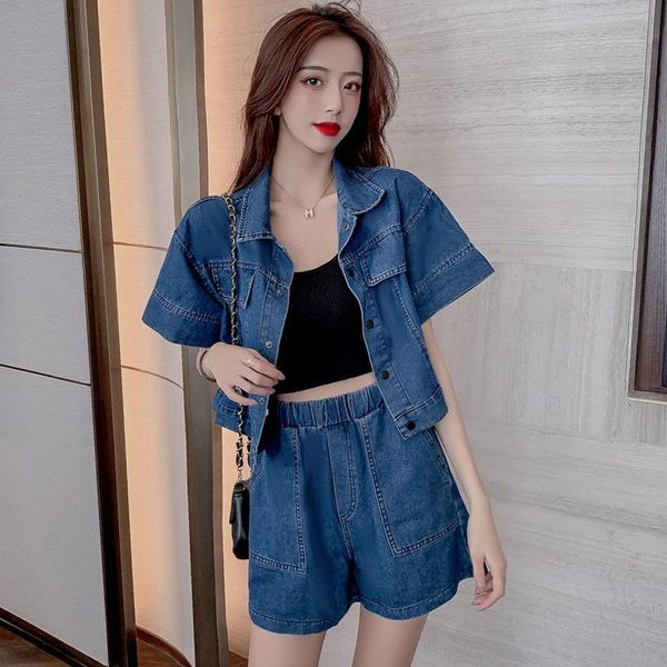 fashionable casual denim wide-leg shorts female two-piece suit 2021 summer thin section shirt cardigan and set k910 two piece dress, White
fashionable casual denim wide-leg shorts female two-piece suit 2021 summer thin section shirt cardigan and set k910 two piece dress, White