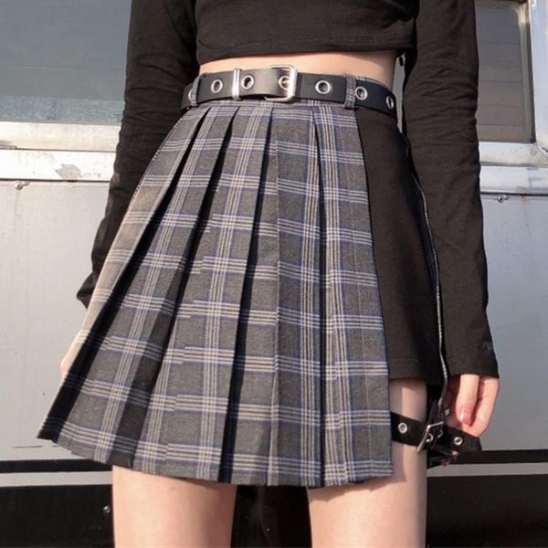 skirts women punk plaid irregular a-line ladies vintage high waist pleated skirt mini harajuku street female plus size, Black
skirts women punk plaid irregular a-line ladies vintage high waist pleated skirt mini harajuku street female plus size, Black