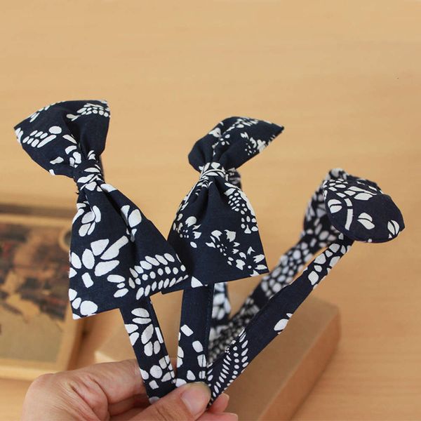 style wuzhen blue printed hoop covers broken simple jewelry, short headdress bow, sweet, Black;brown
style wuzhen blue printed hoop covers broken simple jewelry, short headdress bow, sweet, Black;brown