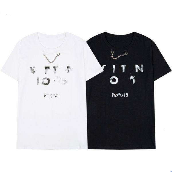 t shirt master designed short sleeves made of odel fabric white ink progressive reflective letters fashionable and generous, White;black
t shirt master designed short sleeves made of odel fabric white ink progressive reflective letters fashionable and generous, White;black