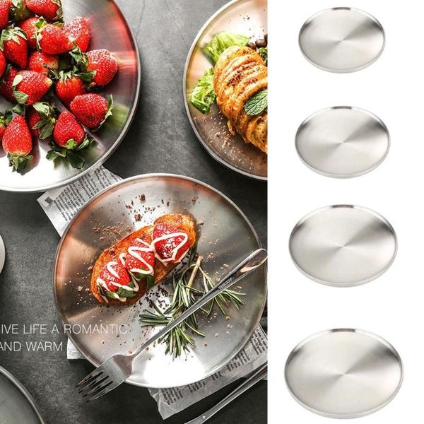 dishes & plates stainless steel double layer round dinner plate heat insulation dish anti-scald bowl korean seasoning
dishes & plates stainless steel double layer round dinner plate heat insulation dish anti-scald bowl korean seasoning