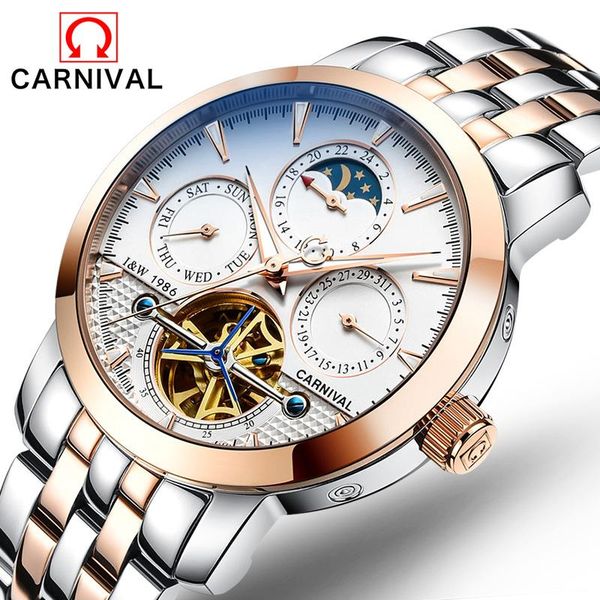 multi-rotating tourbillon business full steel men watch mechanical automatic self-wind skeleton watches wristwatches, Slivery;brown
multi-rotating tourbillon business full steel men watch mechanical automatic self-wind skeleton watches wristwatches, Slivery;brown