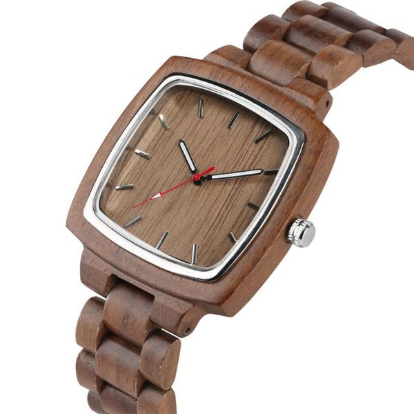 wristwatches luxury coffee brown walnut wooden men watches quartz movement simple square dial stylish men's wood bangle male timepiece, Slivery;brown
wristwatches luxury coffee brown walnut wooden men watches quartz movement simple square dial stylish men's wood bangle male timepiece, Slivery;brown