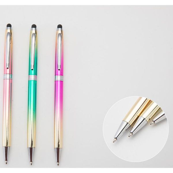 metallic rainbow gradient pen office stationery school supplies handwriting capacitance diamond screen ball point ballpoint pens, Blue;orange
metallic rainbow gradient pen office stationery school supplies handwriting capacitance diamond screen ball point ballpoint pens, Blue;orange