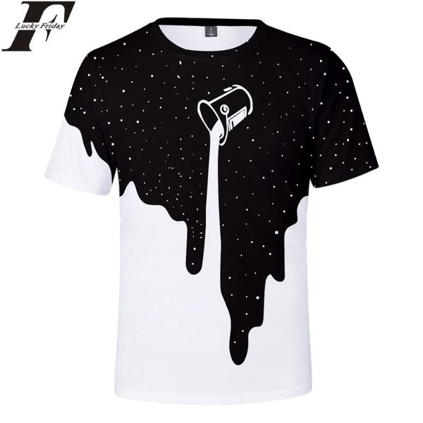 women's t-shirt spilled milk space galaxy 3d short sleeve fashion regular man/women clothes plus size, White
women's t-shirt spilled milk space galaxy 3d short sleeve fashion regular man/women clothes plus size, White