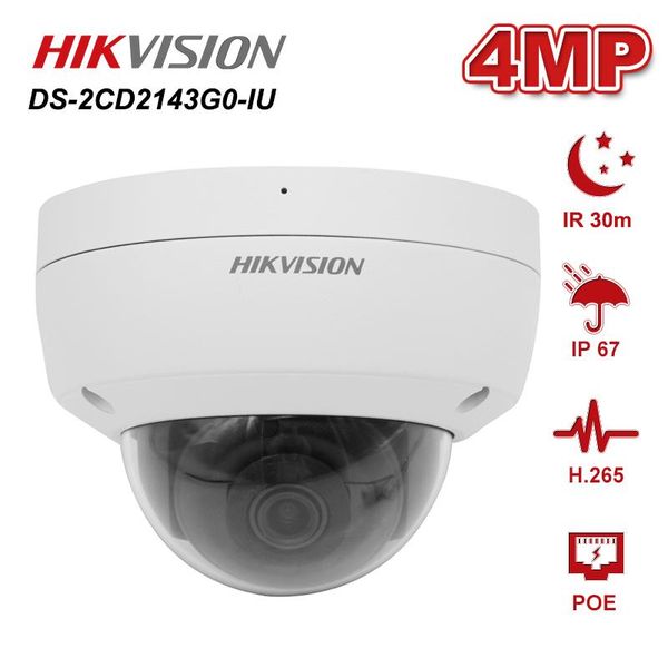 hikvision 4mp 2.8mm poe dome network ip camera ds-2cd2143g0-iu weatherproof ip67 night vision ir distance 30m h.265+ cameras
hikvision 4mp 2.8mm poe dome network ip camera ds-2cd2143g0-iu weatherproof ip67 night vision ir distance 30m h.265+ cameras