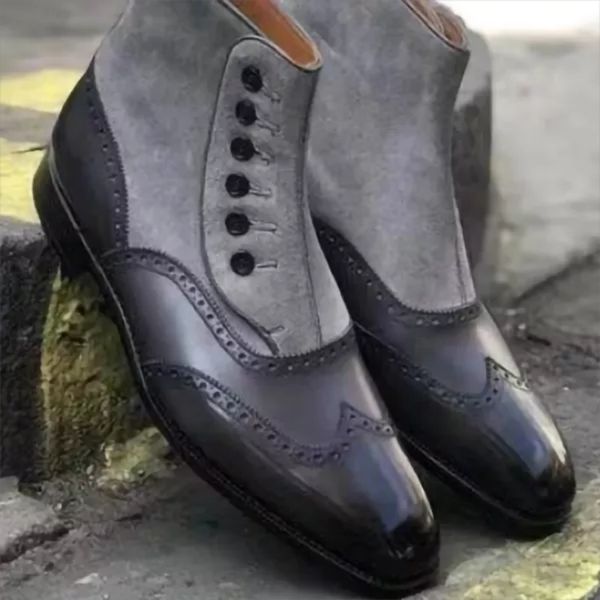 dress shoes men's leather boots of elegant plutonium sculpted handcrafted button classic men's casual fashion winter combat 5qkk, Black
dress shoes men's leather boots of elegant plutonium sculpted handcrafted button classic men's casual fashion winter combat 5qkk, Black