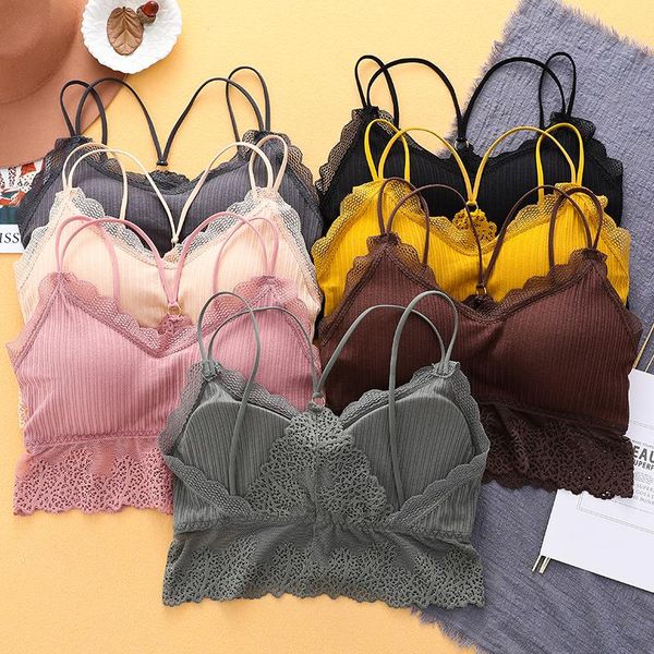 bras women casual push up wireless lace bra plus size bralette underwear lingerie full cup, Red;black
bras women casual push up wireless lace bra plus size bralette underwear lingerie full cup, Red;black