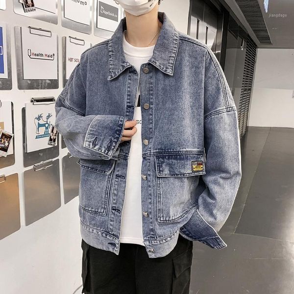 men's jackets spring and autumn 2021 teenagers denim jacket male bf hong kong style gown hip-hop trend korean loose winter, Black;brown
men's jackets spring and autumn 2021 teenagers denim jacket male bf hong kong style gown hip-hop trend korean loose winter, Black;brown
