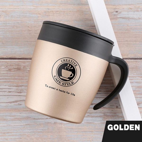 Coffee Mug With Large Handle Stainless Steel Leakproof Non-slip Bottom Reusable Travel Drinks Insulated Cup Mugs
Coffee Mug With Large Handle Stainless Steel Leakproof Non-slip Bottom Reusable Travel Drinks Insulated Cup Mugs