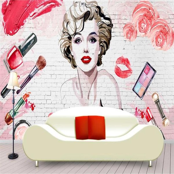 wallpapers european and american monroe cosmetics brick wall paper 3d nail salon makeup shop industrial decor background mural wallpaper
wallpapers european and american monroe cosmetics brick wall paper 3d nail salon makeup shop industrial decor background mural wallpaper